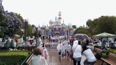 Disneyland in the Rain