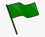 Green starting flag